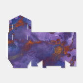 Donkerblauw Paars en koperinkt Bedankdoosjes (Uitgevouwen)