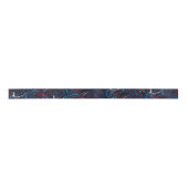 Donkerblauw rood en wit zwemlint lint (Voorkant)