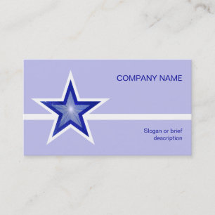 Donkerblauw Star wit bleek blauw Visitekaartje
