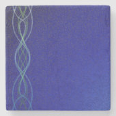 Donkerblauw Stenen Onderzetter (Voorkant)