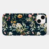 Donkerblauw  stijlventilator Case-Mate iPhone case (Achterkant (horizontaal))