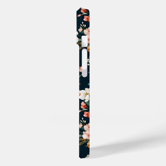 Donkerblauw  stijlventilator Case-Mate iPhone case (Achterkant / Links)