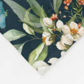 Donkerblauw  stijlventilator fleece deken (Hoek)