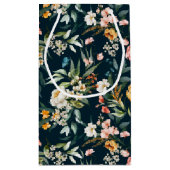 Donkerblauw  stijlventilator klein cadeauzakje (Achterkant)