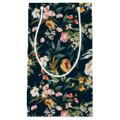 Donkerblauw  stijlventilator klein cadeauzakje (Voorkant)