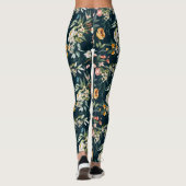 Donkerblauw  stijlventilator leggings (Achterkant)