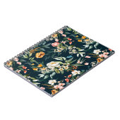 Donkerblauw stijlventilator notitieboek (Linkerzijde)