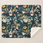 Donkerblauw  stijlventilator sherpa deken (Voorkant (horizontaal))