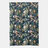 Donkerblauw  stijlventilator theedoek (Verticaal)