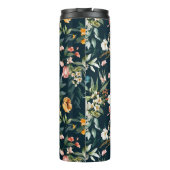 Donkerblauw stijlventilator thermosbeker (Achterkant)