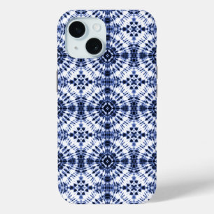 Donkerblauw stropdas kleurstofpatroon