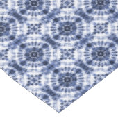 Donkerblauw stropdas kleurstofpatroon tafelkleed (Gekanteld)