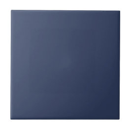 Donkerblauw, vast materiaal Blauw en Wit bos Tegeltje