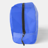 Donkerblauw verloop geometrisch maaspatroon toilettasje (Rechts)