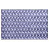 Donkerblauw & Wit Konijnenvogel Dedham Delft Stof (Yard (91,4 cm))