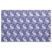 Donkerblauw & Wit Konijnenvogel Dedham Delft Stof (Fat Quarter)