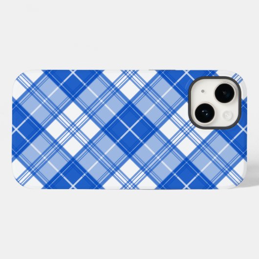 Donkerblauw wit trilpatroon yxm0uat9 diagonaal Case-Mate iPhone case (Achterkant (horizontaal))