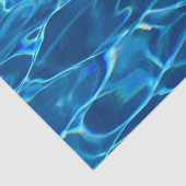 Donkerblauw Zwembad Water Tissuepapier (Detail)