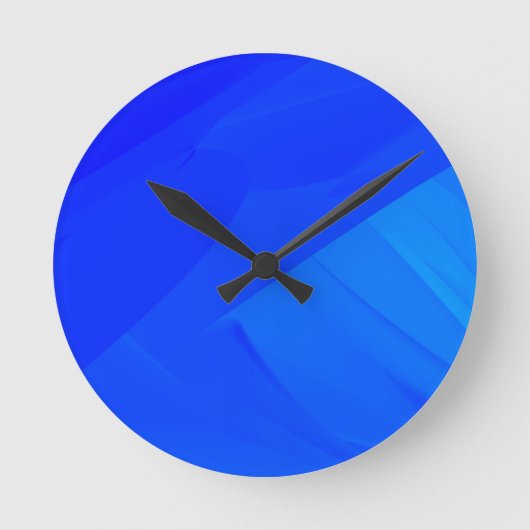 Donkerblauwe achtergrond ronde klok (Voorkant)
