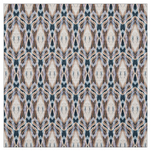 donkerblauwe beige kunst Deco geometrisch Stof
