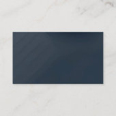 Donkerblauwe bouwer aannemer ontwikkelaar visitekaartje (Achterkant)