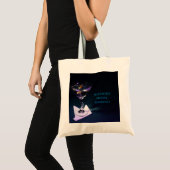 Donkerblauwe bruiloft weekend martini  tote bag (Voorkant (product))