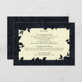 Donkerblauwe details over de bruiloft (Voorkant / Achterkant)