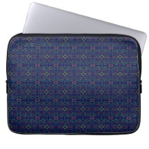 Donkerblauwe geometrische elektronica tas