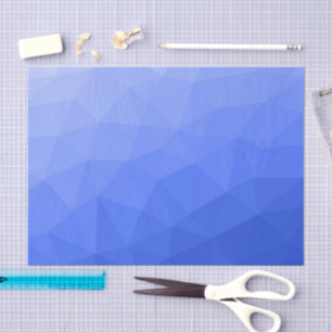 Donkerblauwe geometrische mesh-patroon met verloop tissuepapier