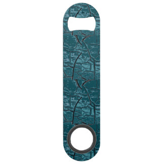 Donkerblauwe groene dragon Skin Speed Bottle Opene Flessenopener