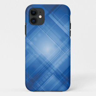 Donkerblauwe hi-tech achtergrond iPhone 11 hoesje