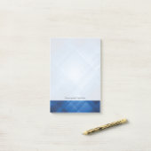 Donkerblauwe hi-tech achtergrond post-it® notes (Op bureau)