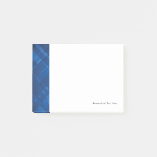 Donkerblauwe hi-tech achtergrond post-it® notes (Voorkant)