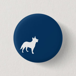 Donkerblauwe hond Button