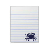 Donkerblauwe krab 2 notitieblok (Gedraaid)