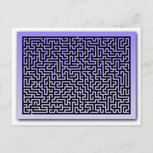 Donkerblauwe maïs briefkaart