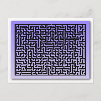 Donkerblauwe maïs briefkaart
