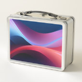 Donkerblauwe paarse abstracte school (Achterkant)