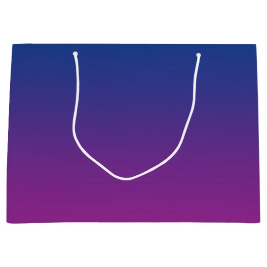 Donkerblauwe & Paarse Ombre Groot Cadeauzakje (Voorkant)