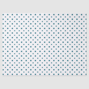 Donkerblauwe polka stippen op wit custom tissue pa tissuepapier