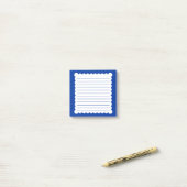 Donkerblauwe Post-it® notes (Op bureau)