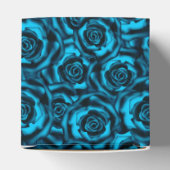 Donkerblauwe rozen bedankdoosjes (Bovenkant)