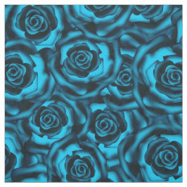 Donkerblauwe rozen stof