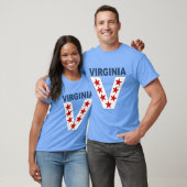 Donkerblauwe T-shirt caroline VIRGINIA VICTORY (Unisex)