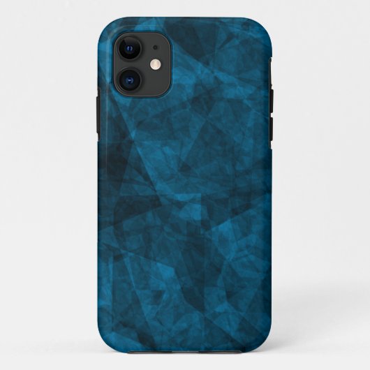 Donkerblauwe textuur Aangepaste iPhone 5 ID-Hoesje Case-Mate iPhone Case (Achterkant)