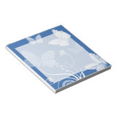 Donkerblauwe vlinders Notitieblok (Schuin)