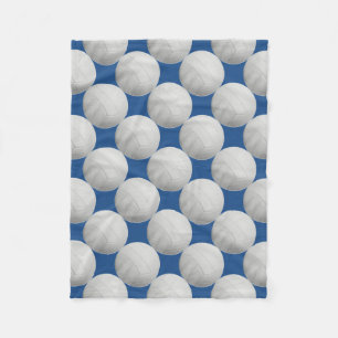 Donkerblauwe volleyball Fleece Blanket Deken