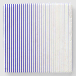 Donkerblauwe witte pap stenen onderzetter