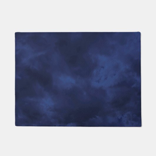 Donkerblauwe wolken deurmat (Voorkant)