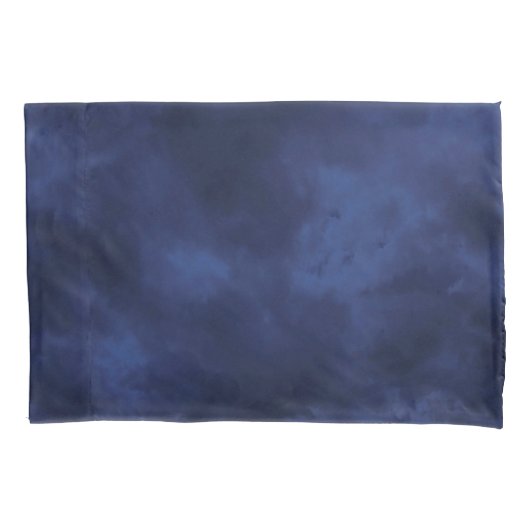 Donkerblauwe wolken kussensloop (Voorkant)